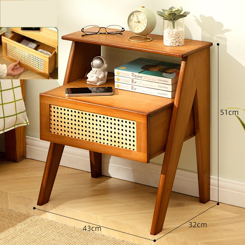 Modern Minimalist Luxury Nightstand with Storage