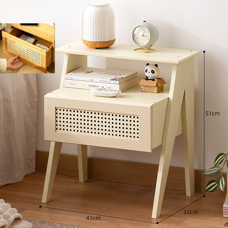 Modern Minimalist Luxury Nightstand with Storage