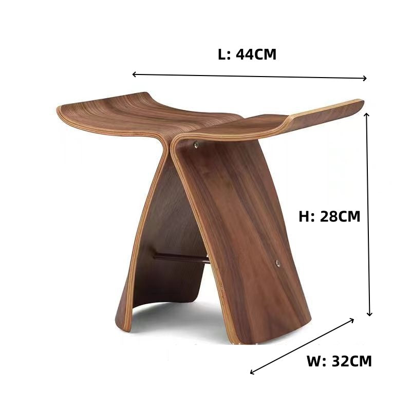 Danish Butterfly Wooden Stool