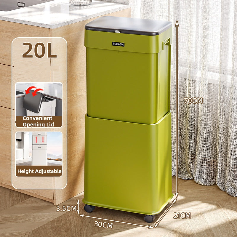 Elevating Large Capacity Household Trash Bin