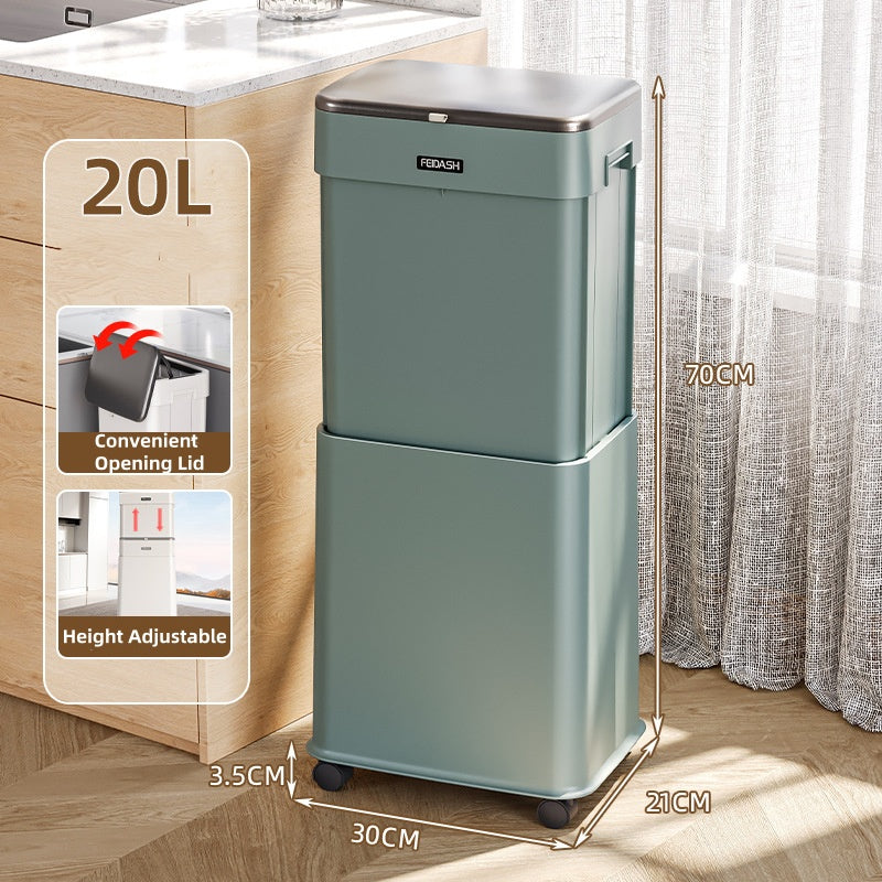 Elevating Large Capacity Household Trash Bin