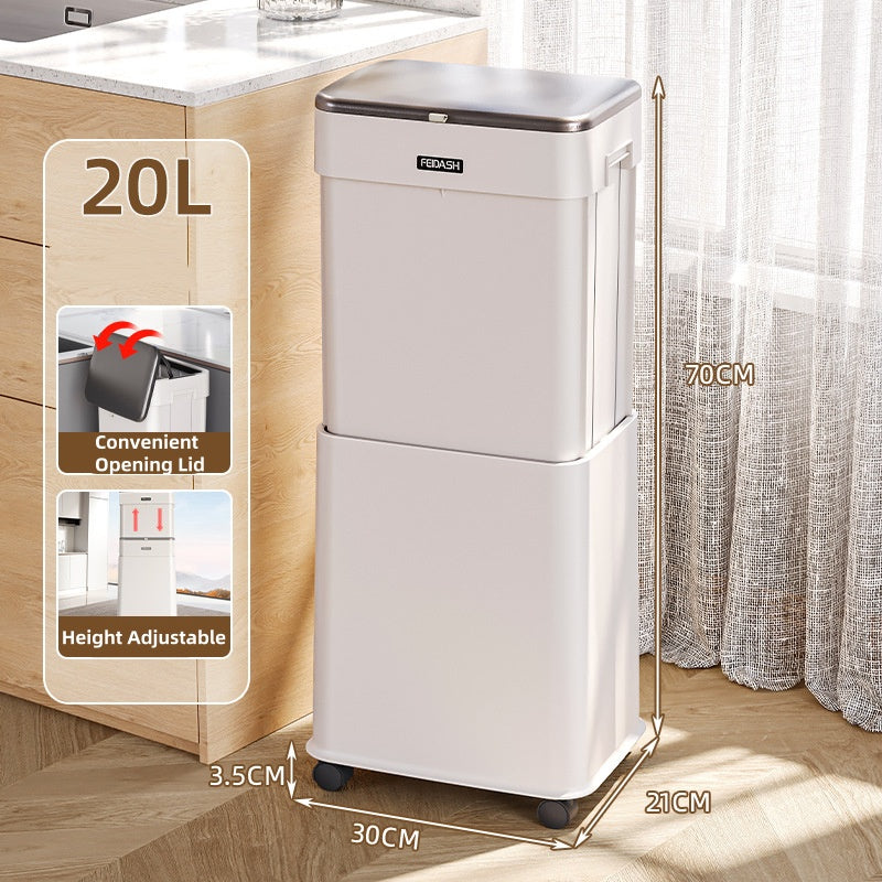 Elevating Large Capacity Household Trash Bin