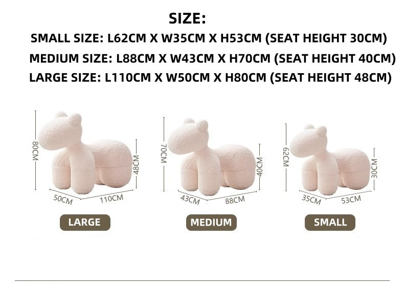 Luxe Fleece Pony Chair