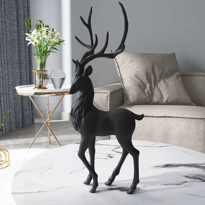 Majestic Power Deer Sculpture