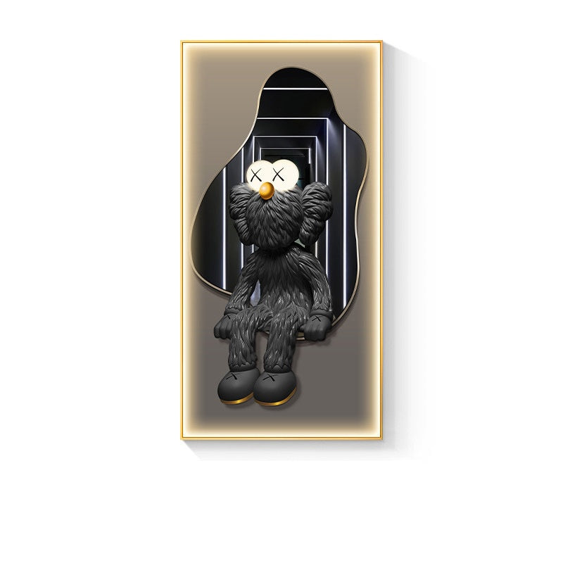 Vibrant Bear LED Light Art