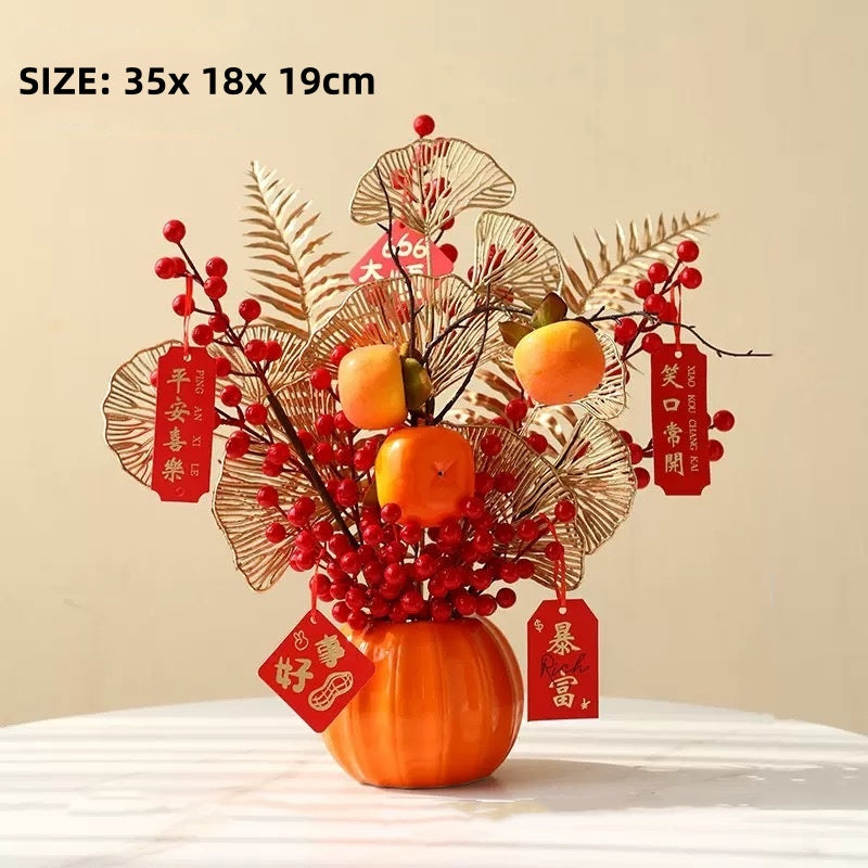 Luxe Faux Berry Pumpkin