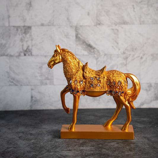 Majestic Galloping Horse Sculpture