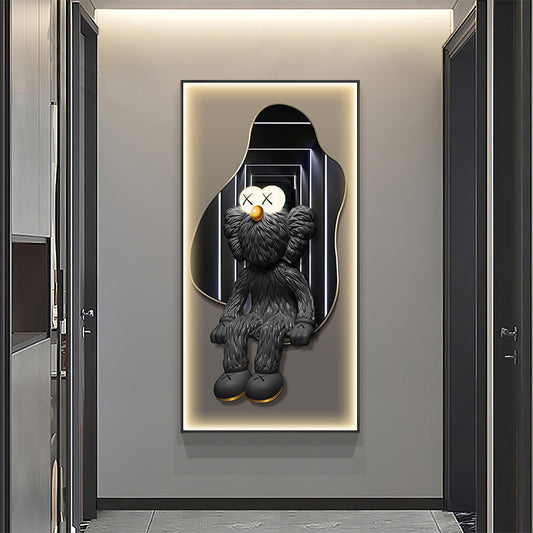 Vibrant Bear LED Light Art