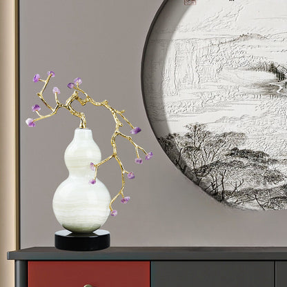 Amethyst Wealth Gourd Stone