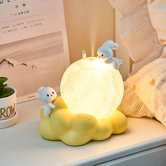 Rabbit Design Humidifier Lamp