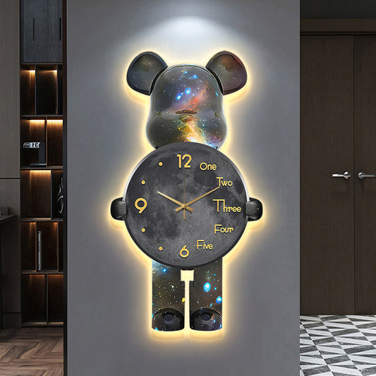 Luxury LED Bear Wall Clock