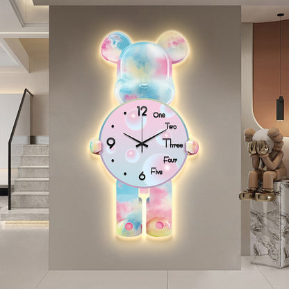 Luxury LED Bear Wall Clock