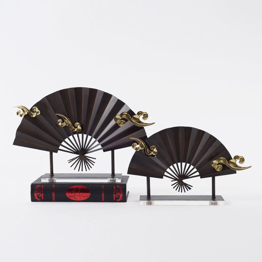 Golden Tranquility Fan Sculpture