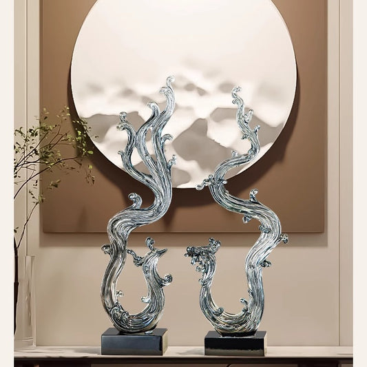 Auspicious Dragon Phoenix Sculpture