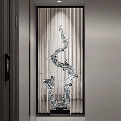 Auspicious Dragon Phoenix Sculpture
