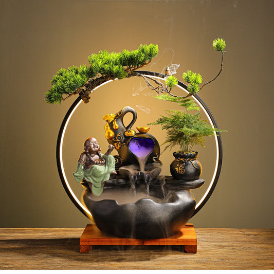 Opulent Prosperity Fountain Decor