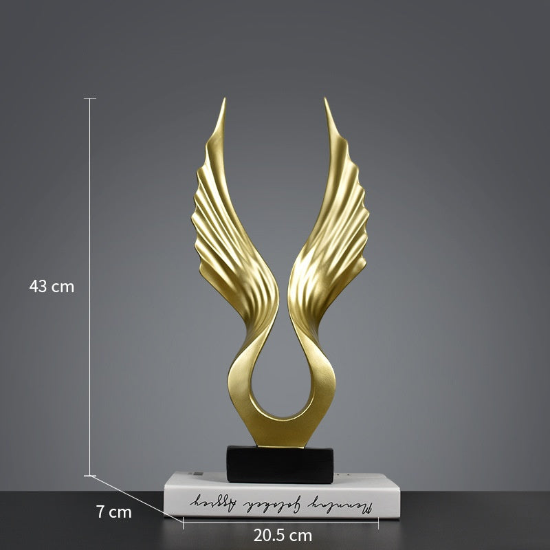 Golden Angel Wings Decor