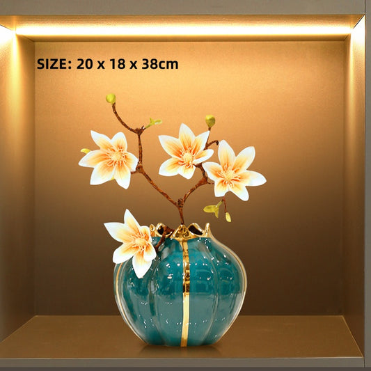 Magnolia Bloom Vase Decor