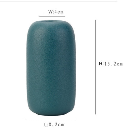 Frosted Ceramic Vase Collection