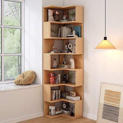 Multi-Layer Corner Bookshelf