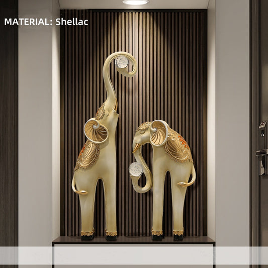 Grand Elephant Crystal Sculpture