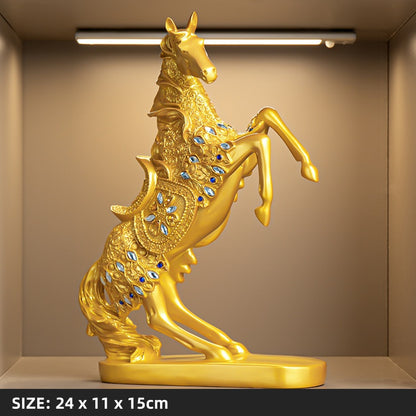 Majestic Galloping Horse Sculpture