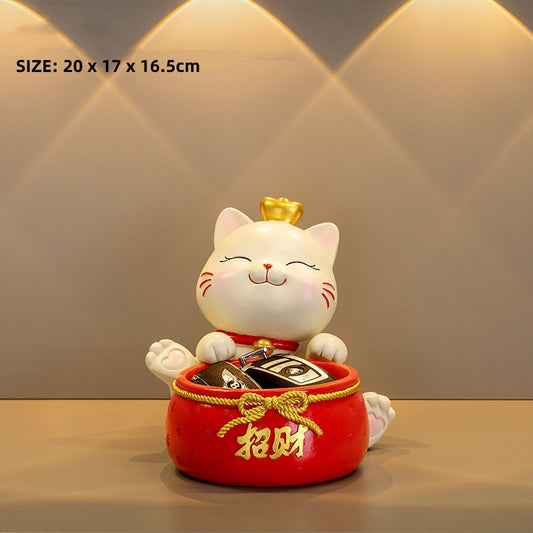 Red Fortune Lucky Cat