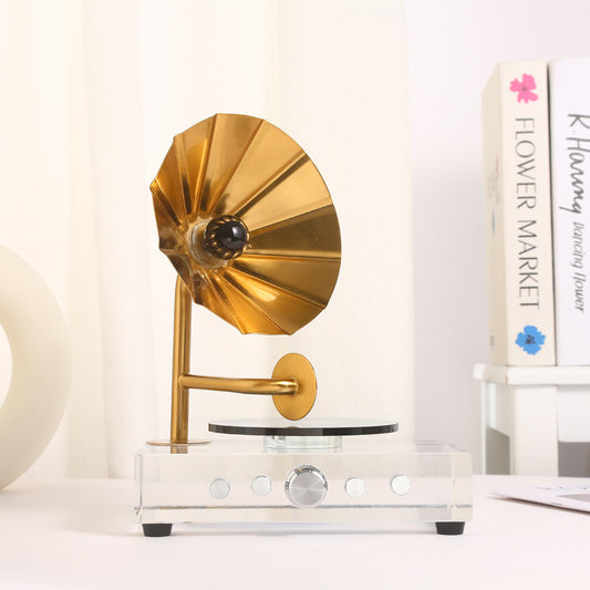 Crystal Vintage Phonograph Decor