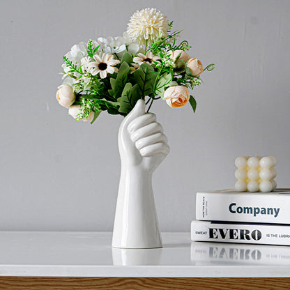 Nordic Ceramic Art Vase – Body Sculpture Design