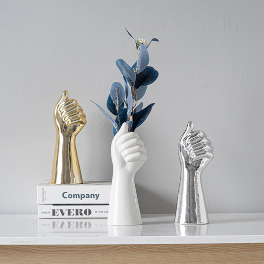 Nordic Ceramic Art Vase – Body Sculpture Design
