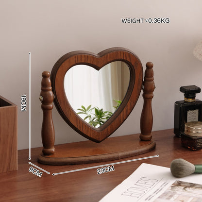 French Elegance Wooden Vanity Mirror  Description: