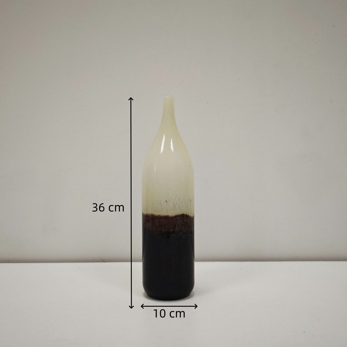 Modern Ink Art Glass Vase