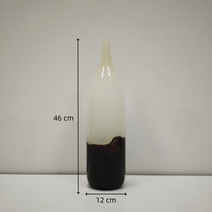 Modern Ink Art Glass Vase