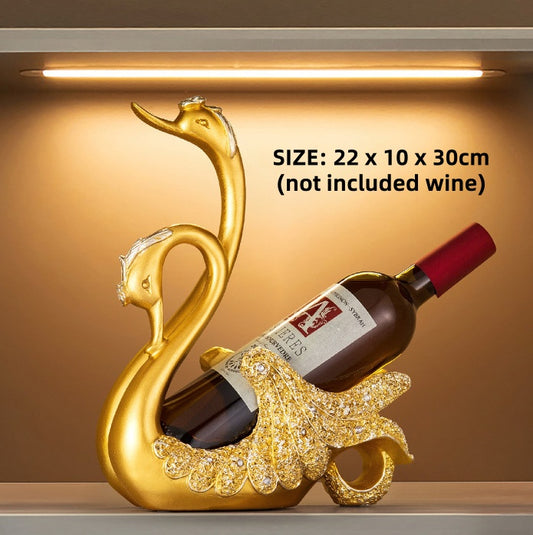 Elegant Swan Wine Rack