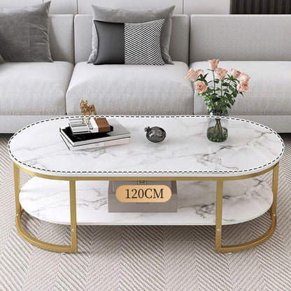 Opulent Marble Glass Table