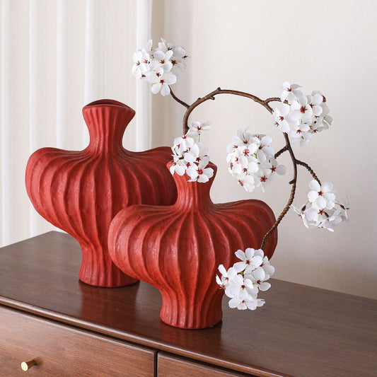 Luxury Wabi-Sabi Inspired Faux Flower & Vase