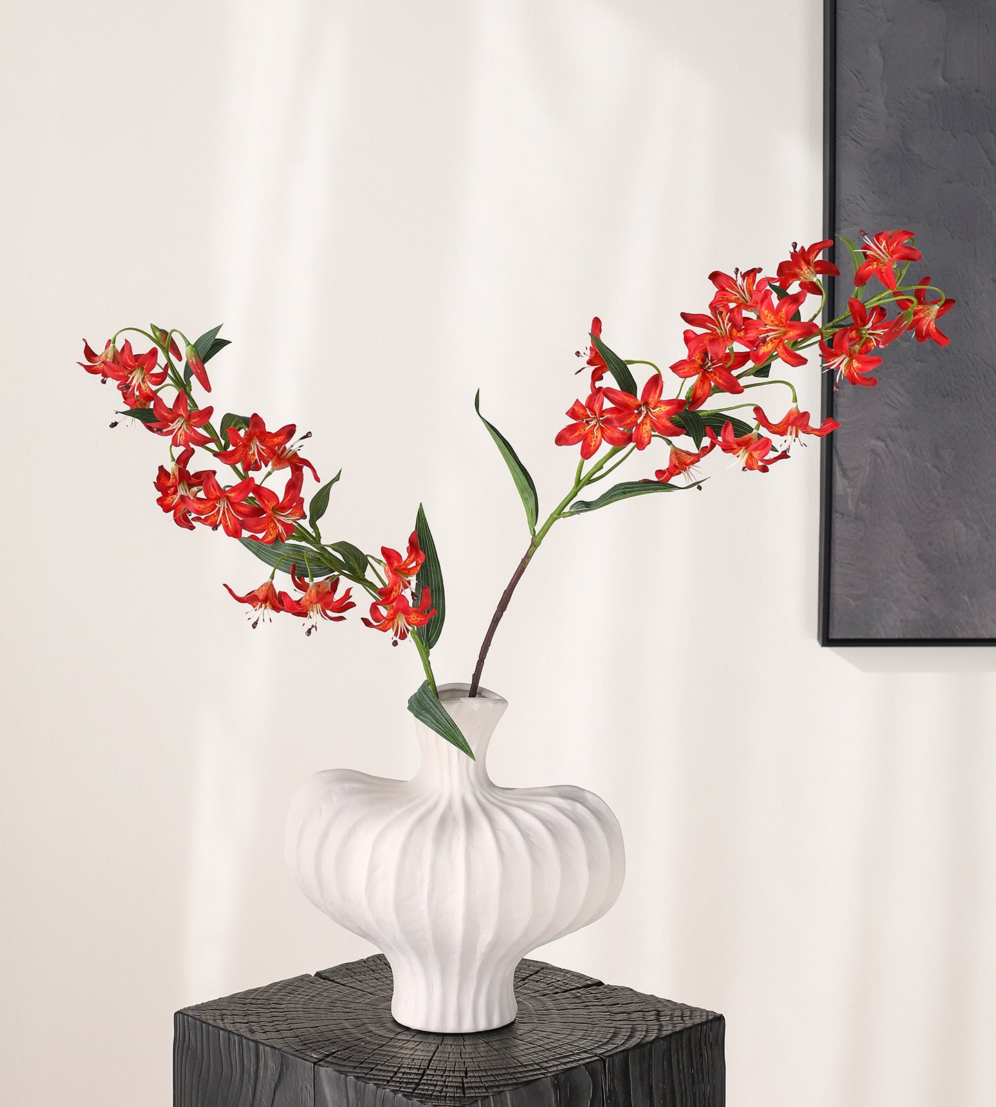 Luxury Wabi-Sabi Inspired Faux Flower & Vase