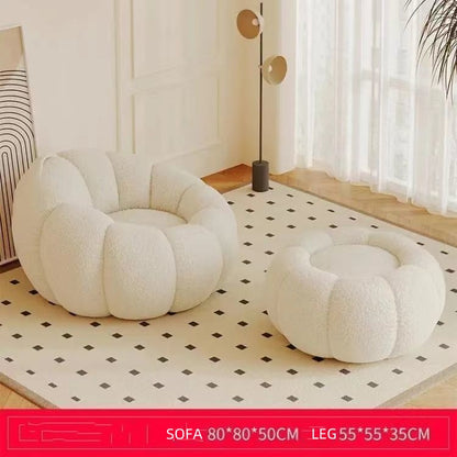 Cozy Pumpkin Lounge Chair