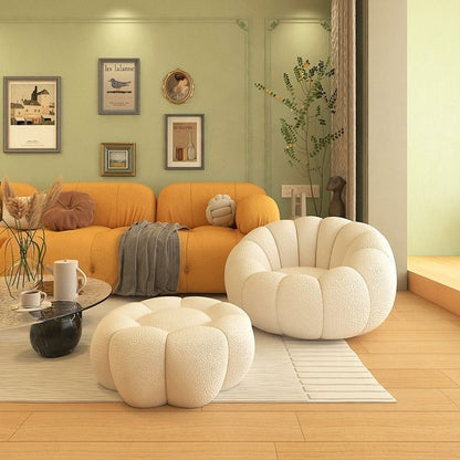 Cozy Pumpkin Lounge Chair