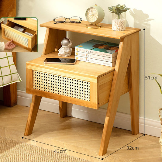 Modern Minimalist Luxury Nightstand with Storage