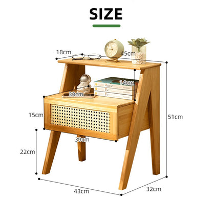 Modern Minimalist Luxury Nightstand with Storage