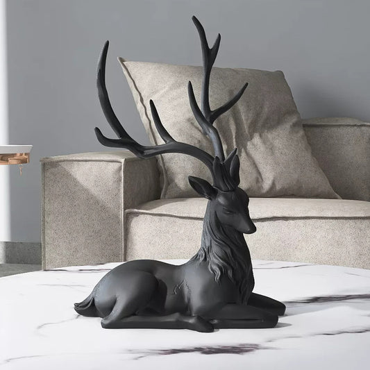 Majestic Power Deer Sculpture